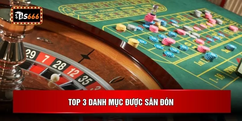 Top 3 danh mục được săn đón